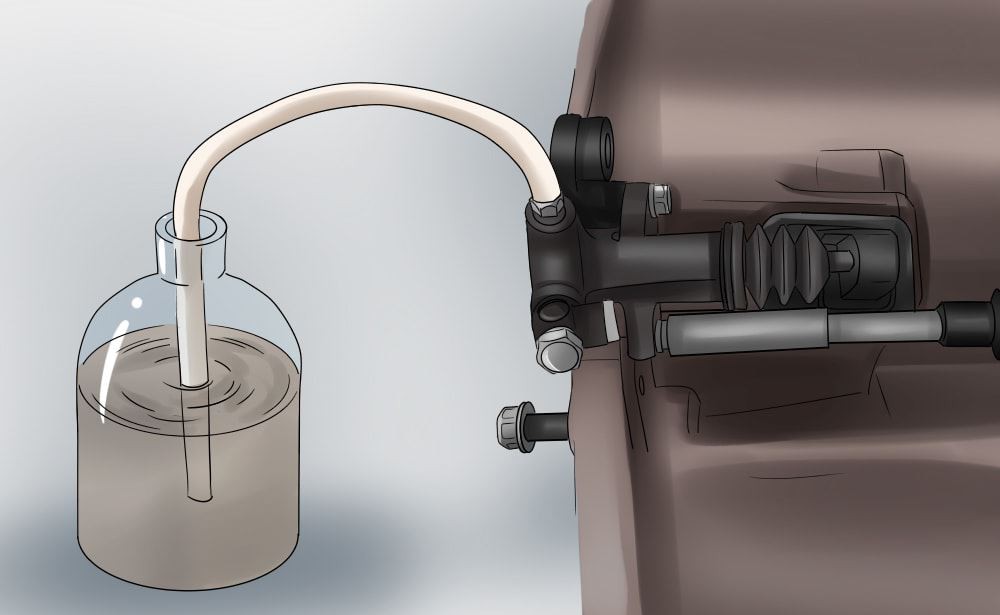 Purga de aire del cilindro esclavo del embrague